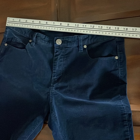 Women’s size 12/32 buffalo supreme midrise skinny stretch darkblue corduroy pant - Picture 5 of 12